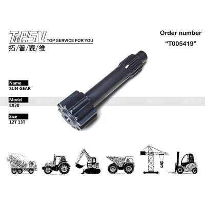 قطعات یدکی بیل مکانیکی بیل مکانیکی مسافرتی EX30 1 مرحله ای خورشیدی