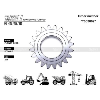 Good price 22U-26-21520 PC200-7 قطعات دنده بیل مکانیکی 1 مرحله ای سیاره برای قطعات یدکی بیل مکانیکی Swing Drive آنلاین