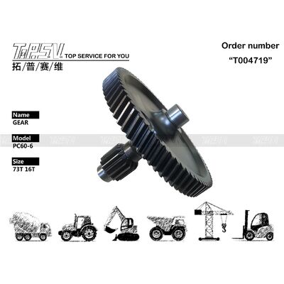 Good price 201-26-61320 PC60-6 چرخ دنده بیل مکانیکی برای قطعات یدکی بیل مکانیکی Swing Drive آنلاین