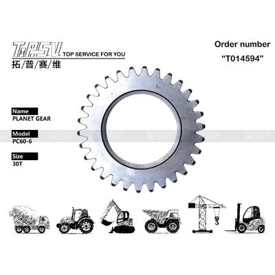 Good price 201-26-61220 PC60-6 بیل مکانیکی Swing Planet Gear for Swing Drive قطعات یدکی بیل مکانیکی آنلاین
