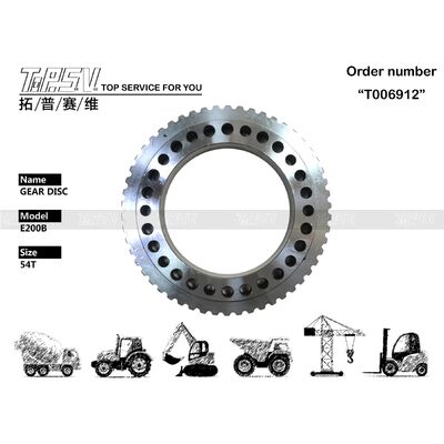 096-4318 E200B بیل مکانیکی سفر 3 مرحله ای قطعات دیسک چرخ دنده برای قطعات یدکی بیل مکانیکی درایو سفر