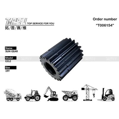 قطعات موتور مسافرتی بیل مکانیکی 1R-5845 E312 Travel 2 Stage Sun Gear System Transmission System