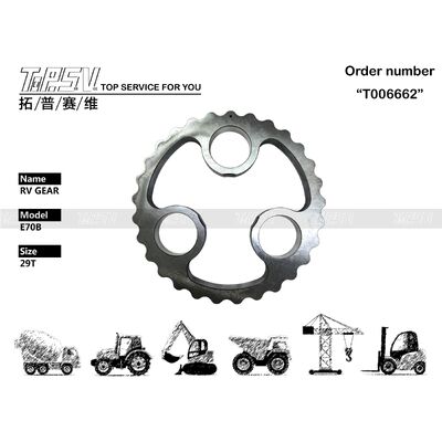 099-6482 E70B Excavator Travel RV قطعات دنده ای برای قطعات یدکی بیل مکانیکی Travel Drive